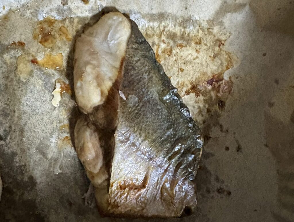 ノンフライヤーでハマチの塩焼き