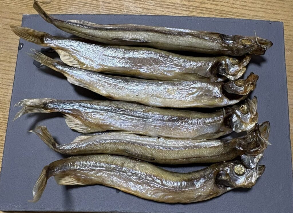 ノンフライヤーで焼くししゃも