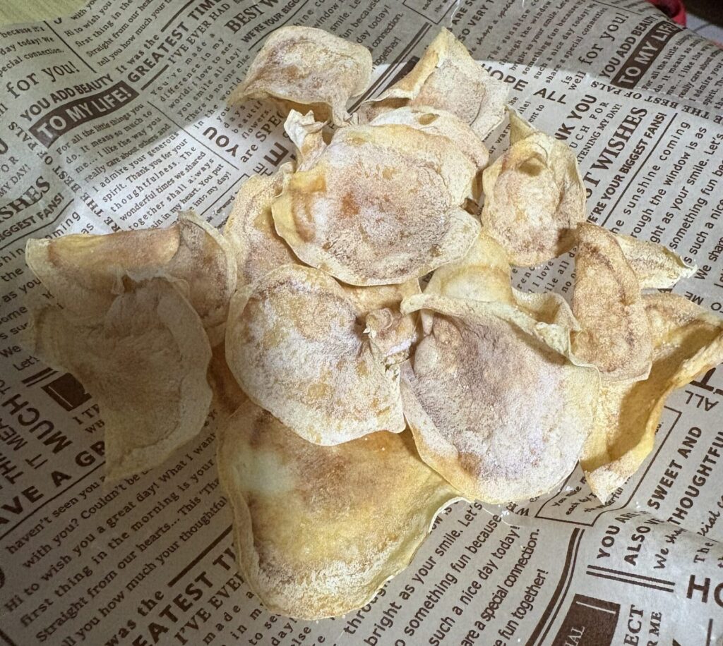ノンフライヤーで作る揚げないポテトチップス